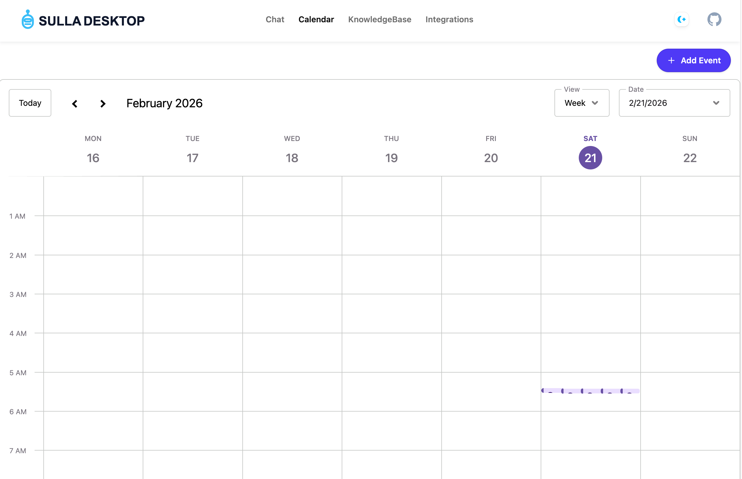 Calendar Light Theme